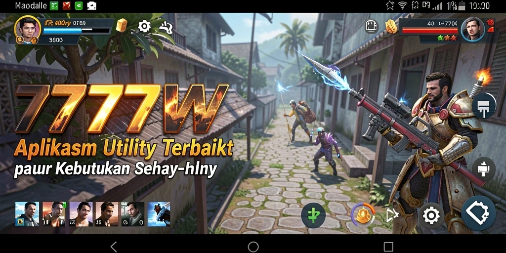 Screenshot utama 7777W menampilkan antarmuka aplikasi Utility yang intuitif.