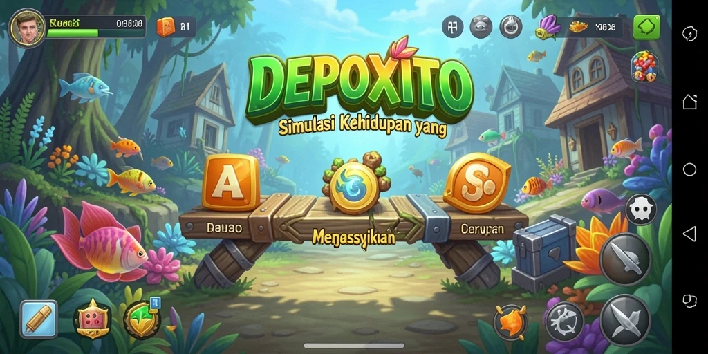 Tampilan gameplay menarik dari DEPOXITO dalam simulasi kehidupan.