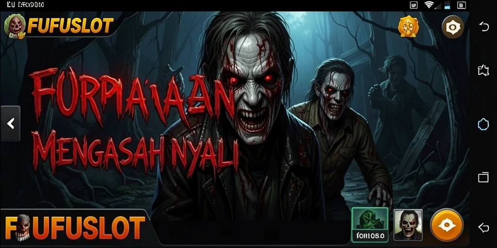 Gameplay FUFUSLOT menampilkan momen-momen seram yang mendebarkan.