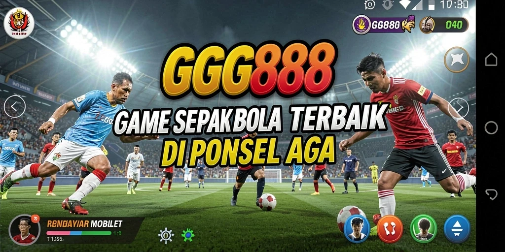 Tangkapan layar GGG888 menampilkan pertandingan sepak bola yang mendebarkan.