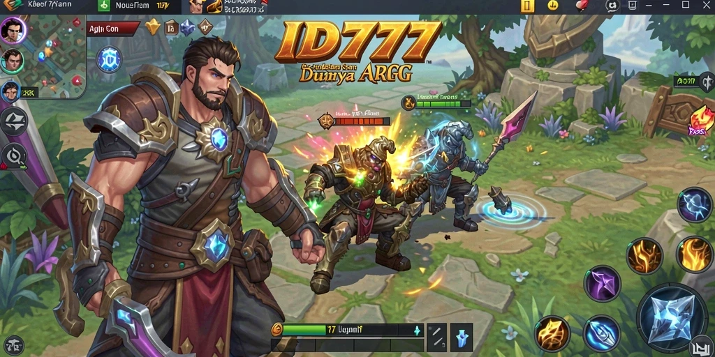 Tampilan gameplay seru ID777 dalam aksi petualangan ARPG.