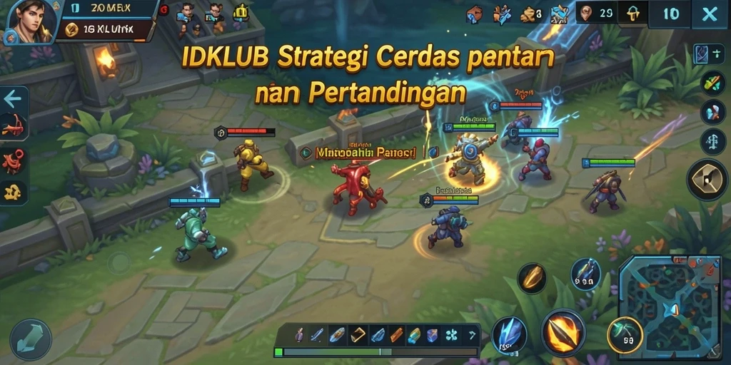 Screenshot IDKLUB menunjukkan aksi strategi yang mendebarkan.