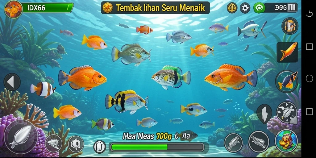 Gameplay menarik dari IDX66 dalam aksi Tembak Ikan.