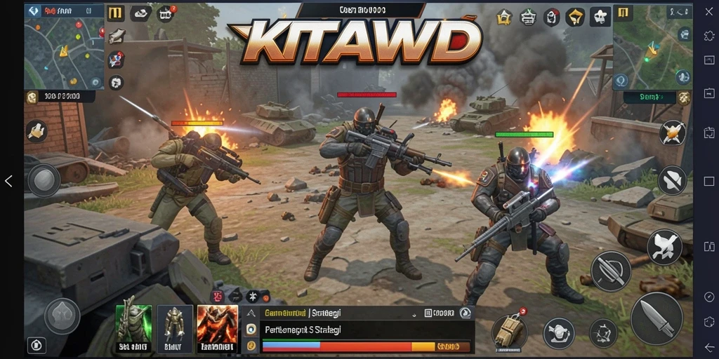 Screenshot gameplay <strong>KITAWD</strong> menunjukkan strategi dan taktik seru saat bertempur.