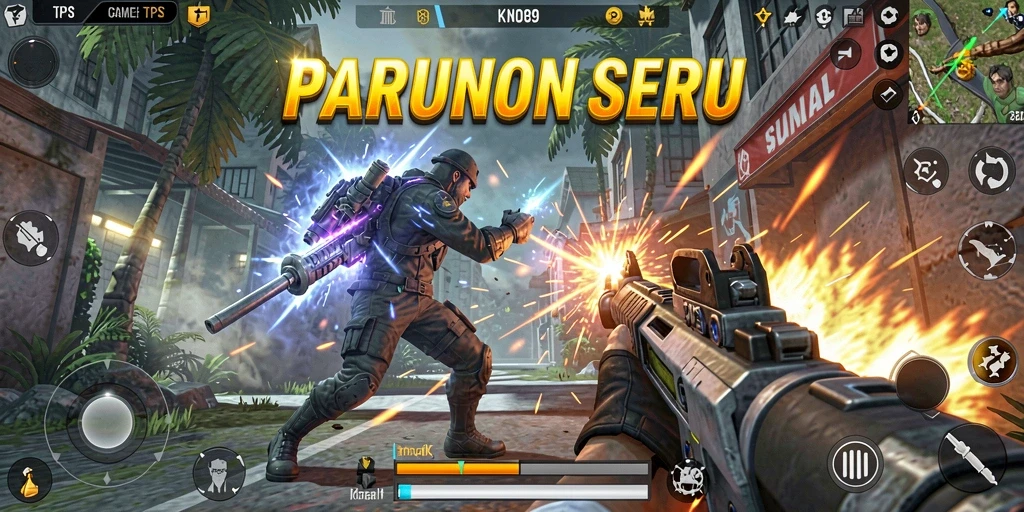 Gameplay seru KNO89 dalam pertempuran TPS yang mendebarkan.