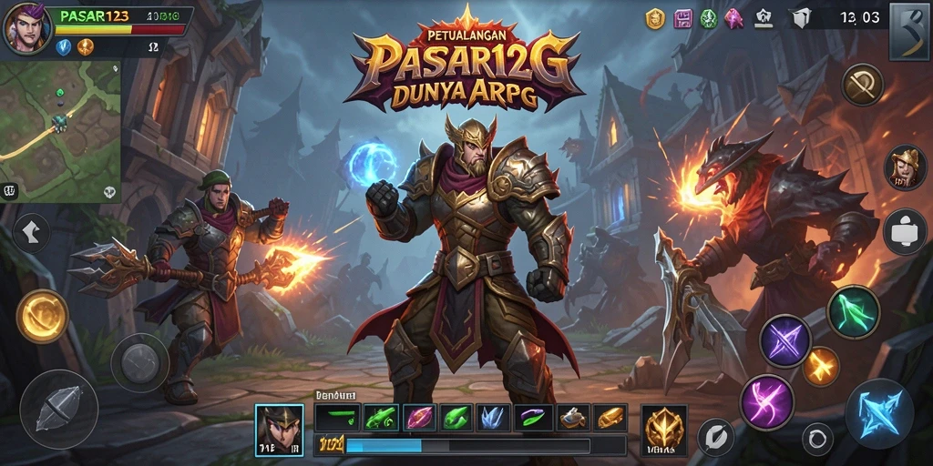 Tampilan gameplay PASAR123 yang mendebarkan dan seru.