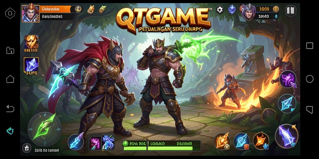 Gameplay seru dengan aksi petualangan di dunia fantasi.