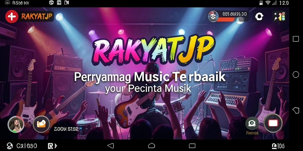 Screenshot gameplay RAKYATJP yang menampilkan aksi menyanyi dan bersaing.