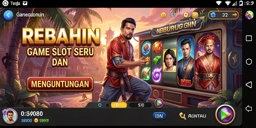 Screenshot REBAHIN menunjukkan gameplay Slot yang mengasyikkan dan penuh warna.
