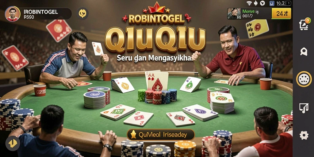 Tampilan gameplay QiuQiu di ROBINTOGEL yang seru dan kompetitif.