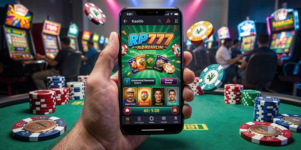 Screenshot RP777 menampilkan keseruan permainan kasino yang mendebarkan.