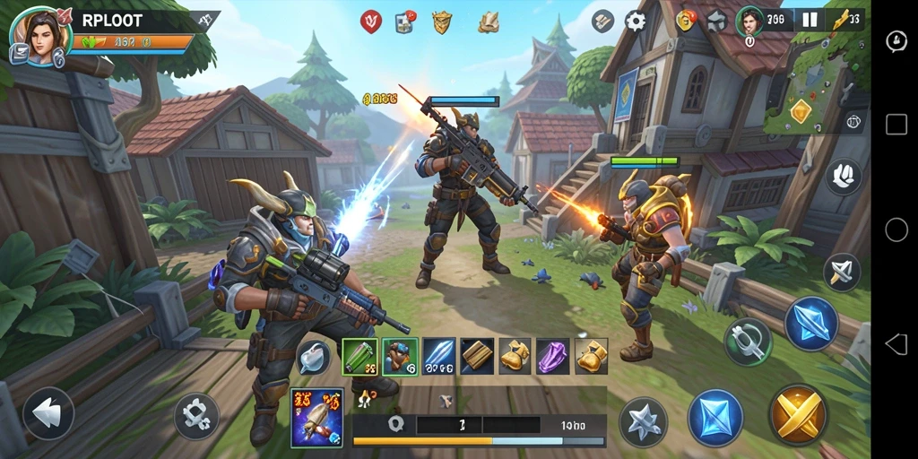 Tangkapan layar RPLOOT yang menunjukkan gameplay simulasi yang mendebarkan.