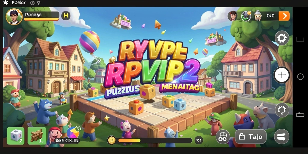 Screenshot utama RPVIP2 menampilkan gameplay Puzzle yang mendebarkan.