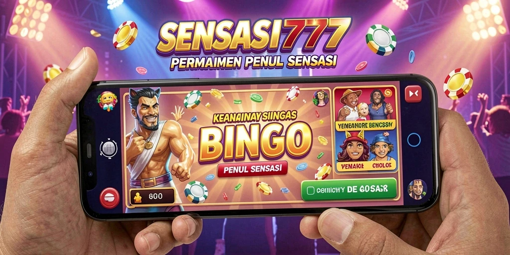 Screenshot gameplay SENSASI777 dengan antarmuka Bingo yang menarik.