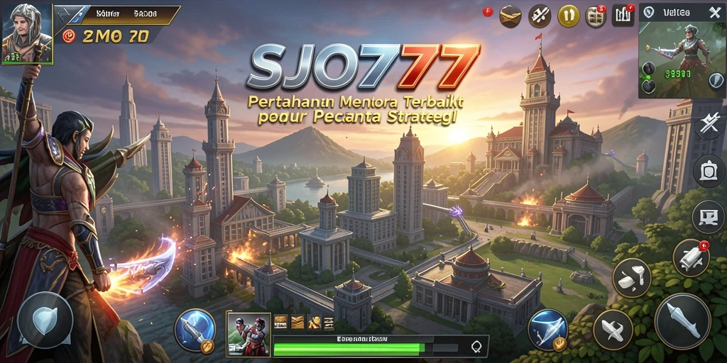 Tangkapan layar SJO777 menunjukkan aksi menara pertahanan yang mendebarkan.