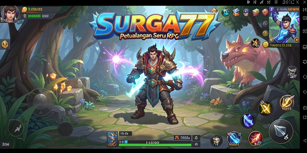 Tampilkan potret gameplay RPG yang menarik di SURGA77.