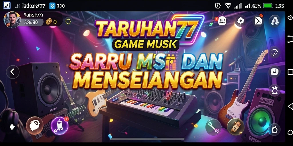 Tampilan gameplay TARUHAN77 yang penuh warna dan dinamis.