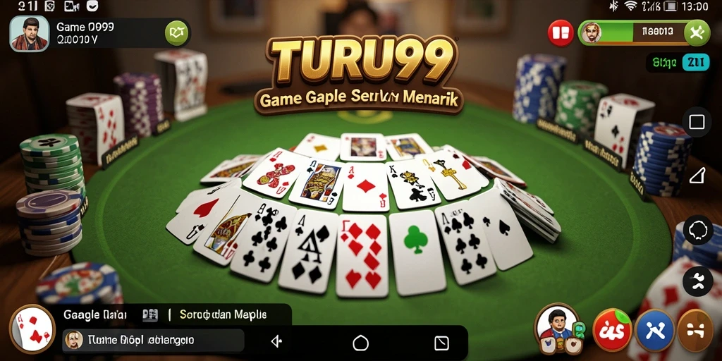 Tampilan menarik dari gameplay TURU99 Gaple.
