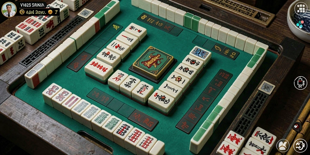 Tampilan menarik dari gameplay Mahjong di VV62.